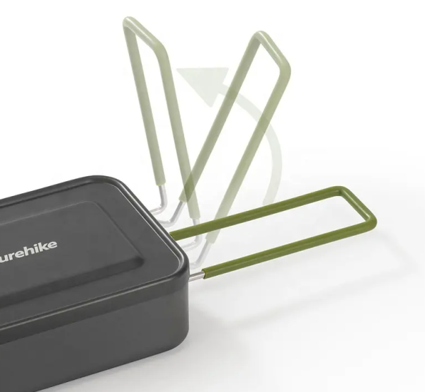 1 Котелок с крышкой Naturehike алюминиевый