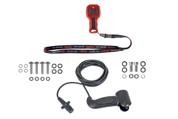 Лебёдка автомобильная электрическая 12V Runva 13500 lbs 6136 кг синтетический трос