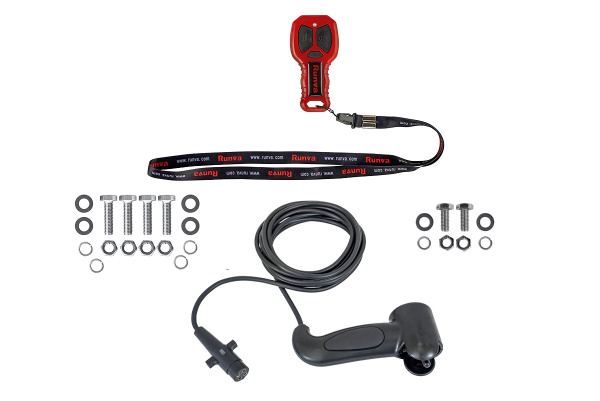 Лебёдка автомобильная электрическая 12V Runva 13500 lbs 6136 кг стальной трос