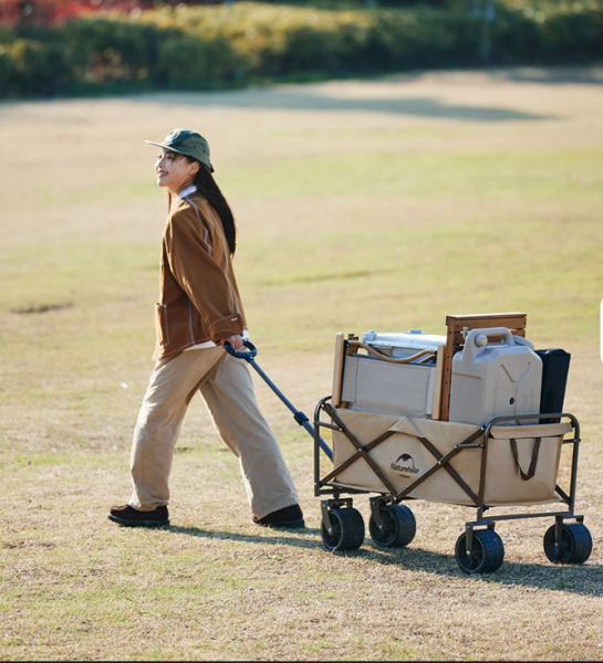 4 Тележка туристическая Naturehike 106х50х89 см, коричневая 4 Тележка туристическая Naturehike 106х50х89 см, коричневая