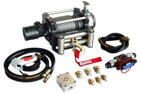 Лебёдка гидравлическая Runva 10000 lbs 4500 кг
