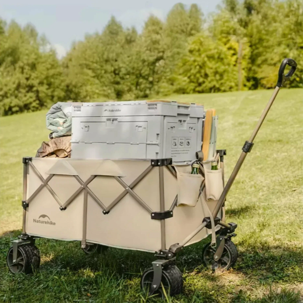 2 Тележка туристическая Naturehike 100х65,5х108 см, бежевая 2 Тележка туристическая Naturehike 100х65,5х108 см, бежевая