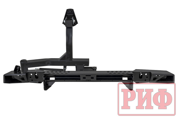 Бампер РИФ силовой задний УАЗ Хантер с фонарями, калиткой, возможностью установки фаркопа, стандарт