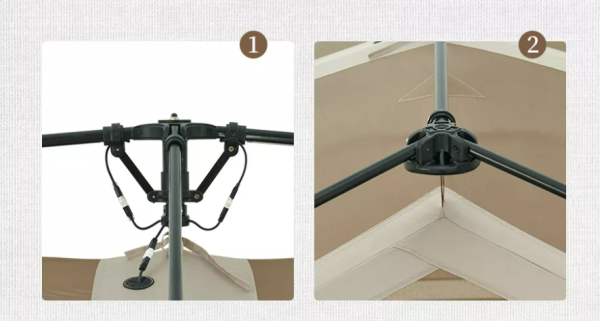 2 Палатка Naturehike Village 13 автоматическая 5-8-местная