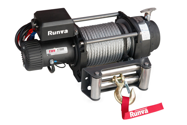Лебёдка электрическая (индустр.) 12V Runva 17500 lbs 7930 кг