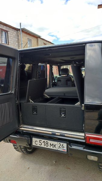 Органайзер в багажник для Mercedes-Benz G-Class (2 выдвижных ящика)