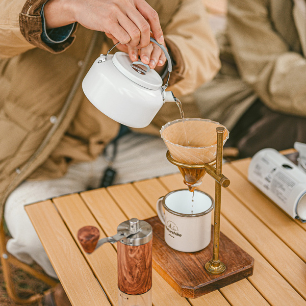 2 Чайник Naturehike 0,8л., керамическое покрытие, белый