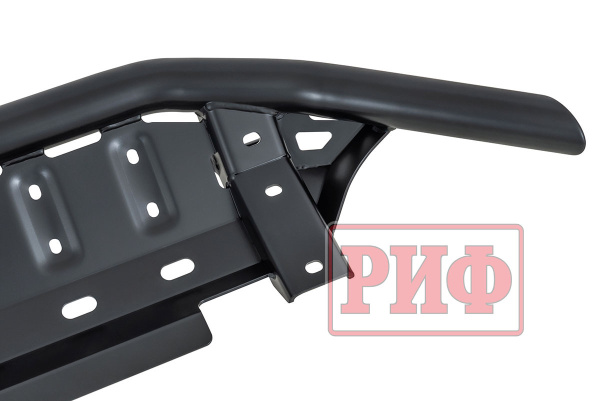 Бампер РИФ силовой передний/защита штатного бампера Toyota Land Cruiser Prado 120 c защитой радиатора