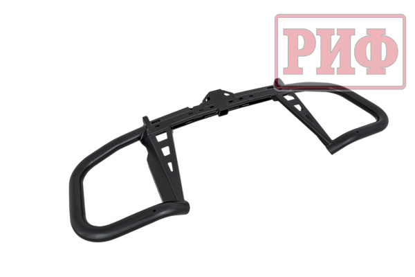 Бампер РИФ силовой задний Mitsubishi Pajero IV c квадратом под фаркоп