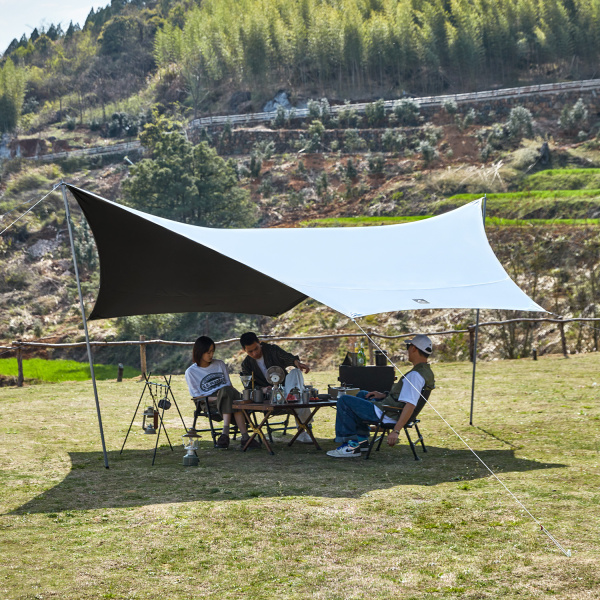 Тент кемпинговый Naturehike SHARK 5,2х4,2 м., зеленовато-серый