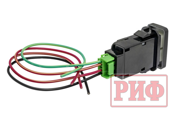 Кнопка ВКЛ/ВЫКЛ, белый, FRONT DIFF LOCK TOYOTA 40x20