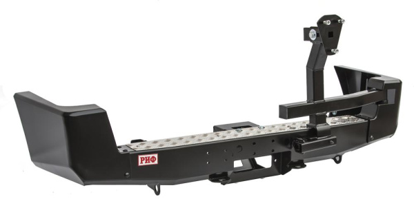 Бампер РИФ задний УАЗ Патриот (2005-2014) с площадкой под лебедку и калиткой стандарт Бампер РИФ задний УАЗ Патриот (2005-2014) с площадкой под лебедку и калиткой стандарт