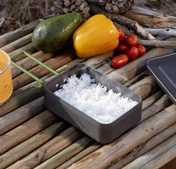 Котелок прямоугольный Naturehike 1 л., алюминиевый