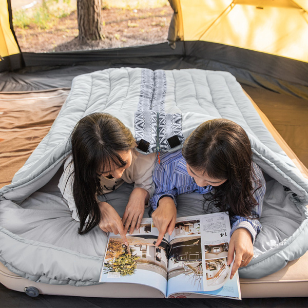 2 Мешок спальный Naturehike Envelope Down L 250 , (190+30)x75 см, (правый) (ТК: +9C), серый