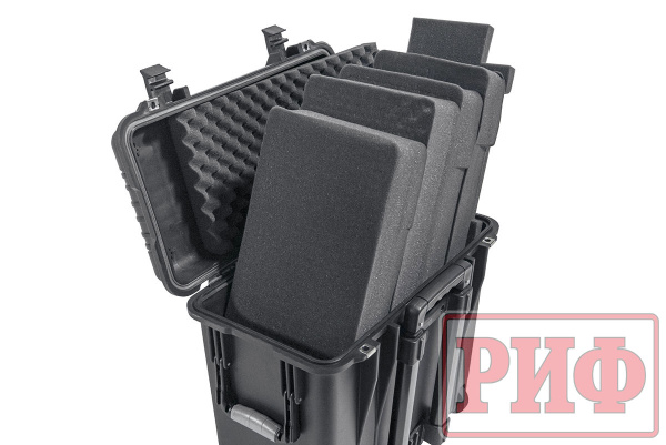 Кейс защитный ударопрочный РИФ 500х305х457 мм на колесах с телескопической ручкой