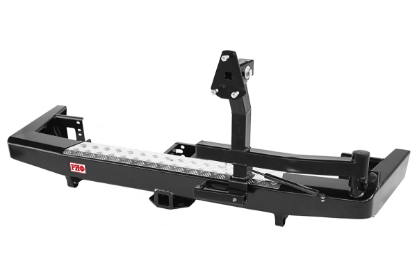 Бампер РИФ задний УАЗ Патриот 2015+ с квадратом под фаркоп и калиткой стандарт