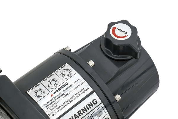 Лебёдка электрическая двухскоростная 12V Runva 10000 lbs 4500 кг (синтетический трос)