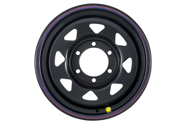 Диск усиленный Тойота Ниссан стальной черный 6x139,7 7xR16 d110 ET+30 (треуг. мелкий)