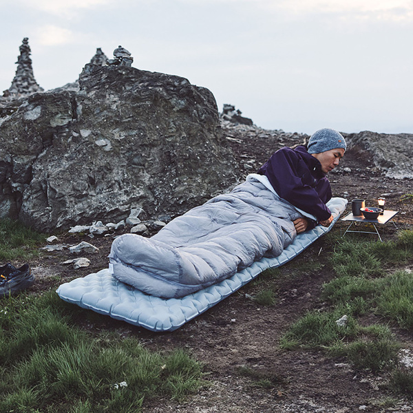 Коврик надувной Naturehike 196х64х8 см, серый, без мешка