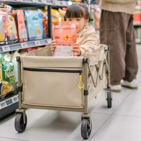 2 Тележка туристическая Naturehike 80х43х70 см, коричневая 2 Тележка туристическая Naturehike 80х43х70 см, коричневая