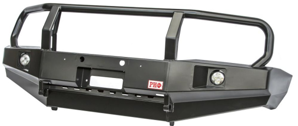 Бампер РИФ передний Nissan Patrol Y61 2004- с доп. фарами и кенгурином Бампер РИФ передний Nissan Patrol Y61 2004- с доп. фарами и кенгурином