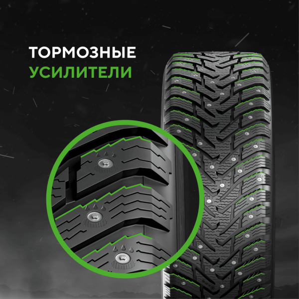 Шина IKON Tyres 245/75 R16 111T Character Ice 8 SUV Studded (Nordman 8 SUV) шипованные