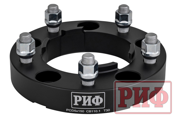 Проставки колёсные РИФ 5x150, центр. отв. 110,1 мм, толщ. 30 мм, 14x1,5 TLC 200 (2 шт.)