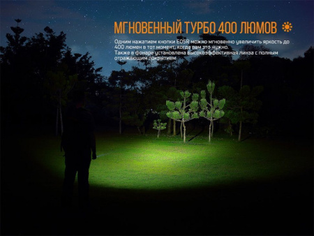 Фонарь Fenix E05R зелёный 400 люмен