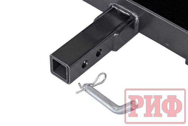 Лебёдка переносная РИФ 9500S c квадратом для фаркопа, стальной трос (облегченная)