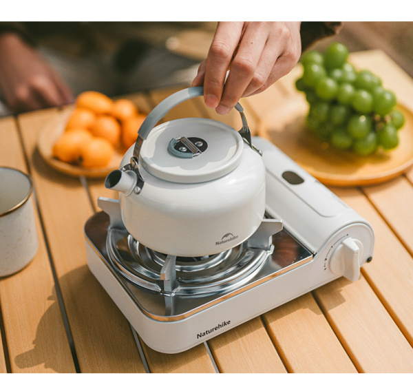 Чайник Naturehike 0,8л., керамическое покрытие, белый