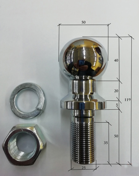 Шар для фаркопа 25 мм