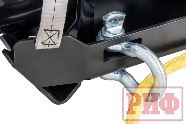 Лебёдка переносная РИФ 9000SR c облегчённой площадкой на цепях и проводами (синтетический трос) Лебёдка переносная РИФ 9000SR c облегчённой площадкой на цепях и проводами (синтетический трос)