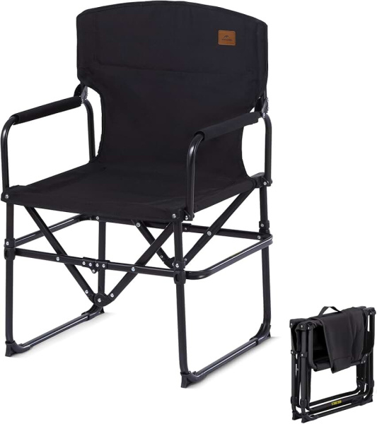 1 Кресло туристическое Naturehike 49х56х95 см, складное, регулируемое, черное