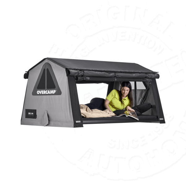 1 Палатка на крышу автомобиля AUTOHOME OVERCAMP MEDIUM тент синий, лестница 215 мм