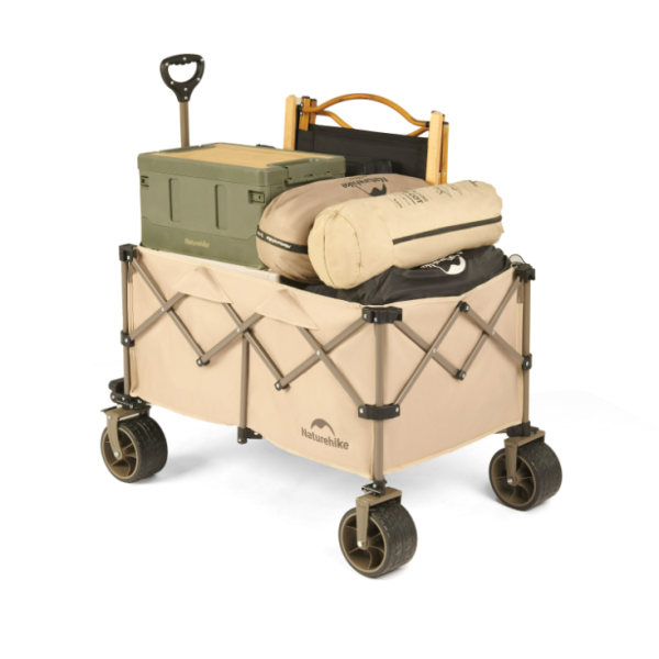 Тележка туристическая Naturehike Rubiks Cube 100х65,5х108 см, 190 л, бежевая