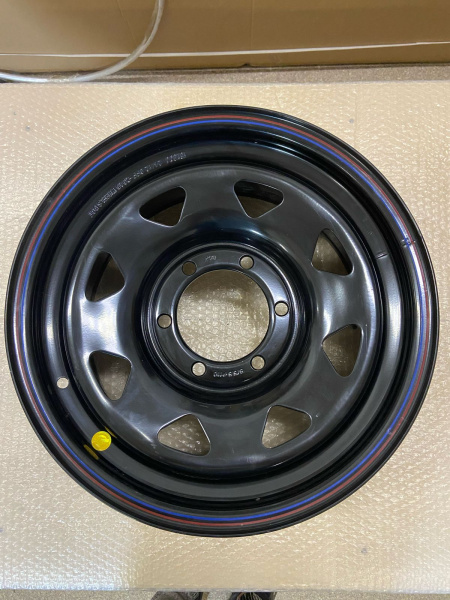 Диск усиленный Тойота Ниссан стальной черный 6x139,7 8xR16 d110 ET+30 (треуг. мелкий) (уценка)