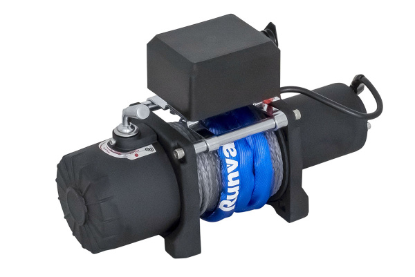 Лебёдка электрическая 12V Runva 5000 lbs 2268 кг (синтетический трос)