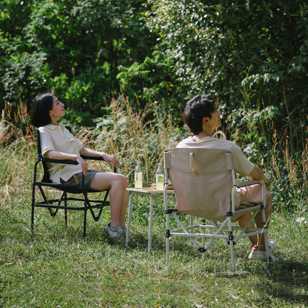 4 Кресло туристическое Naturehike 49х56х95 см, складное, регулируемое, черное