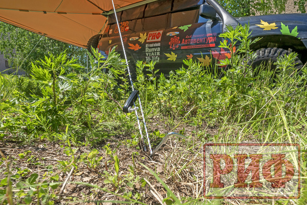 Маркиза автомобильная РИФ веерная 3,0х3,0 м (правая)