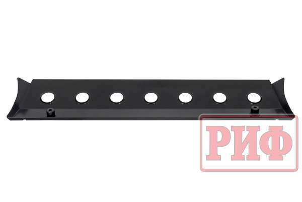 Бампер передний силовой/защита штатного бампера РИФ Renault Duster 2021+ с квадратом под фаркоп и защитой радиатора