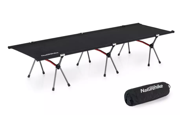 Раскладушка Naturehike XJC04 кемпинговая, черная
