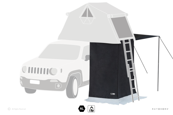 Тамбур к палатке AUTOHOME OVERLAND SMALL SAFARI EXPLORER, тент зеленый, до 220 см
