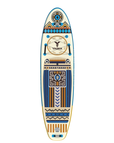 Сапборд надувной YASKA TOTEM 335x88x15 см (этнический голубой)