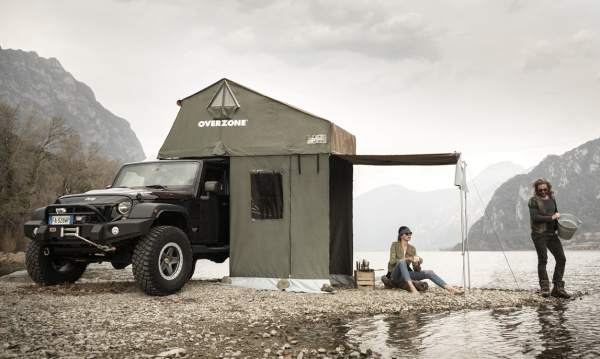 Тамбур к палатке AUTOHOME OVERZONE SMALL STANDARD, тент зеленый, высота 220 см