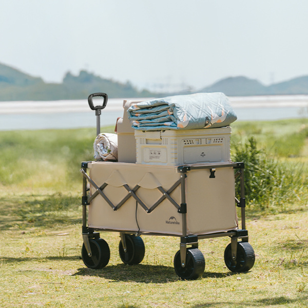 2 Тележка туристическая Naturehike 88х46х93 см, серая