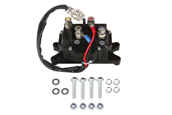 Лебёдка электрическая 12V Runva 2500A lbs 1140 кг (синтетический трос)