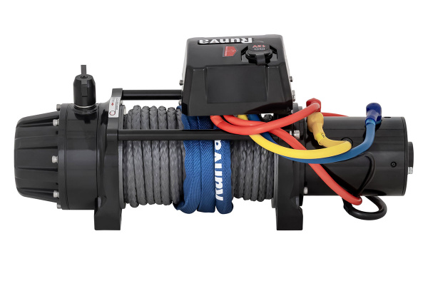 Лебёдка электрическая 12V Runva 11000 lbs 5000 кг (влагозащищенная) синтетический трос