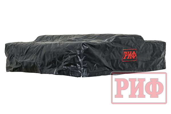 1 Палатка на крышу автомобиля РИФ Soft RT02-160 PRO, тент серый, 400 гр., 160х(240+70)х115 см