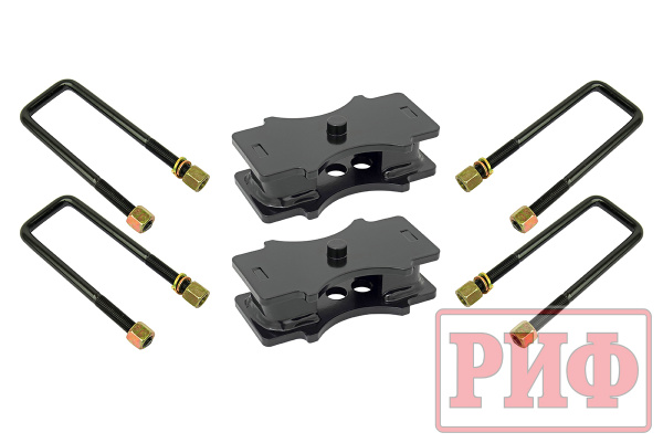 Комплект РИФ стремянок и проставок для лифта рессор на 30 мм Toyota Hilux 2004+, Nissan Navara D40, Mitsubishi L200 2015+, Toyota Tundra 2007+, Isuzu D-Max