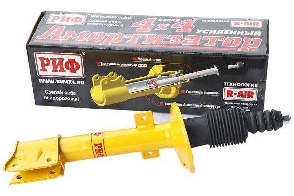 Амортизатор РИФ задний Renault Duster 4x4 2010+, Nissan Terrano 2014+ штатный и лифт 0- 40 мм